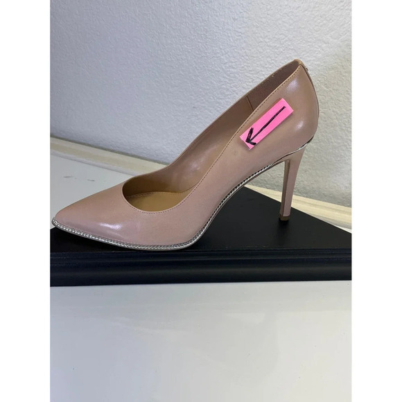 BCBGeneration Womens 11 Shell Pink Harleigh Leather Pointed Pump NEW FLAW - Picture 2 of 14